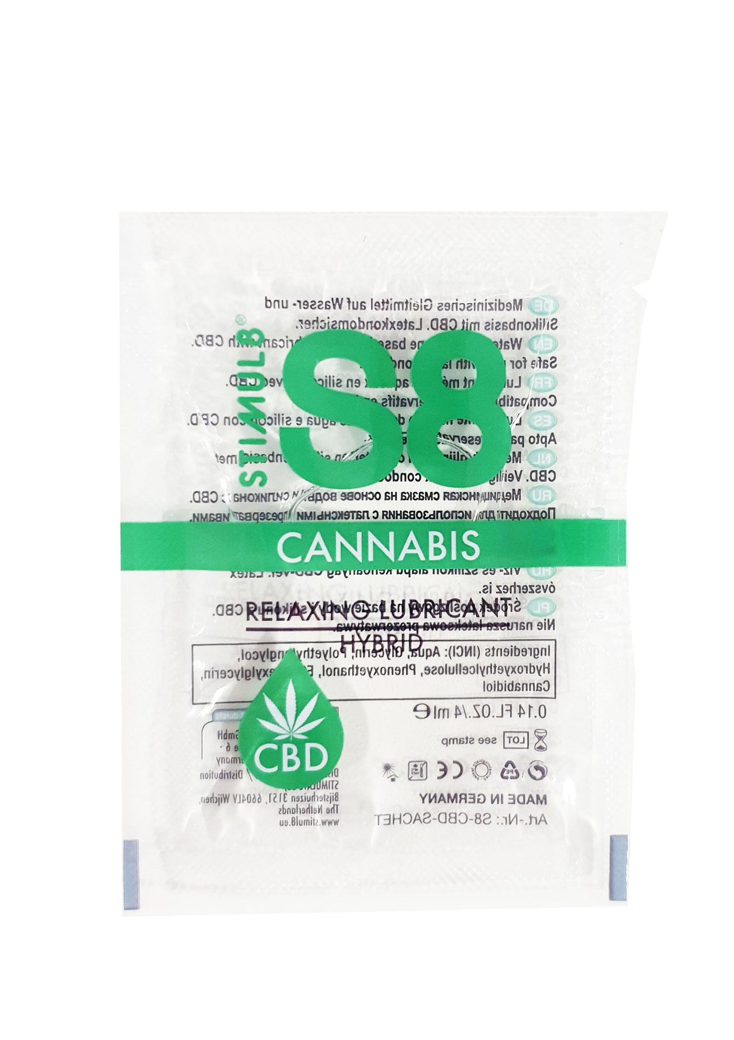 S8 Hybrid Cannabis SACHET 4ml 568 4 - 0