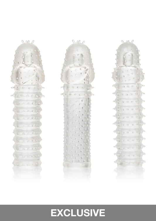 penis sleeve set 3 stuks transparant