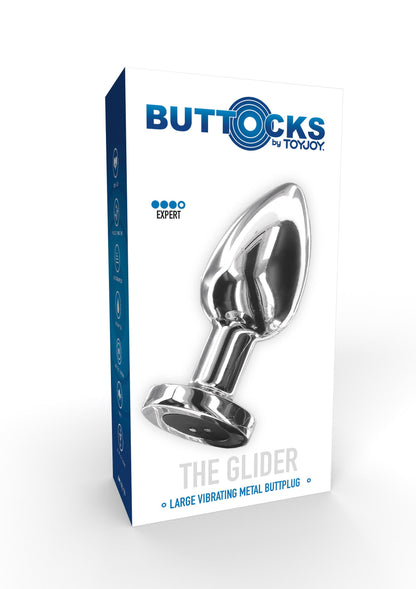 The Glider Vibrating Plug Large SILVER - 2