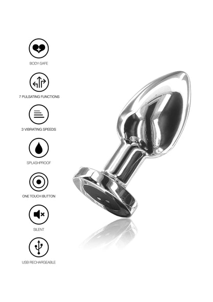 The Glider Vibrating Plug Large SILVER - 4