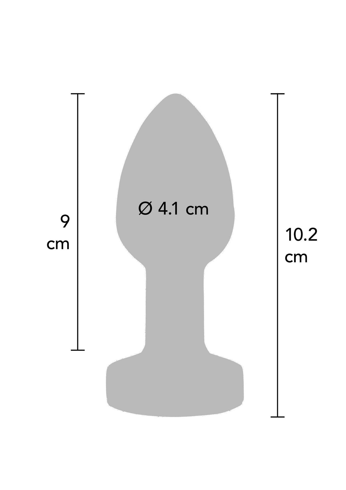 The Glider Vibrating Plug Large SILVER - 3