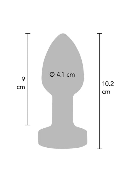 The Glider Vibrating Plug Large SILVER - 3
