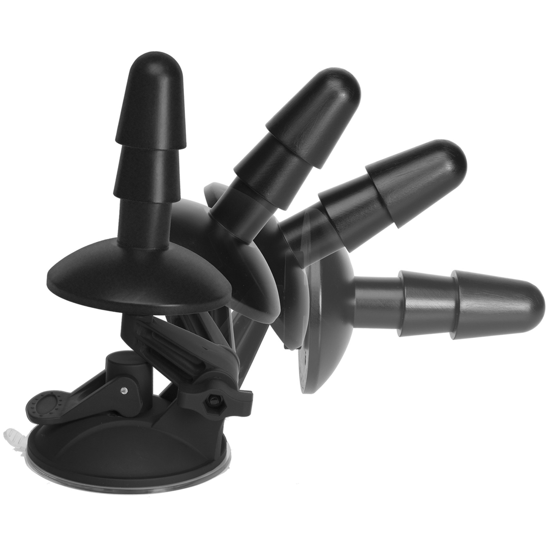 Deluxe Suction Cup Plug Accessory - 2 Stuk Schwarz - 3