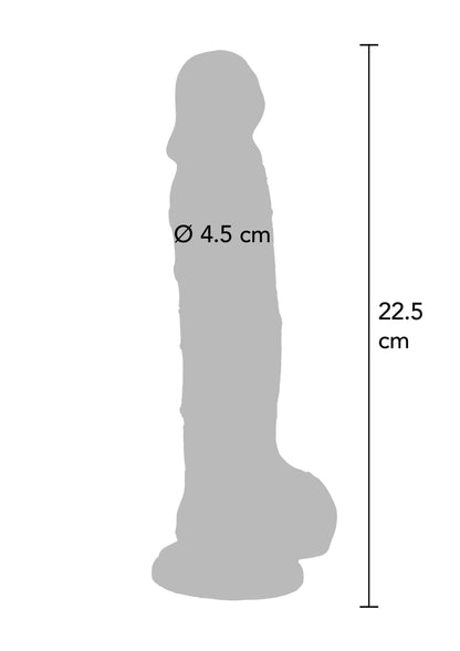 Clear Dildo TPE 22.5 cm CLEAR - 3