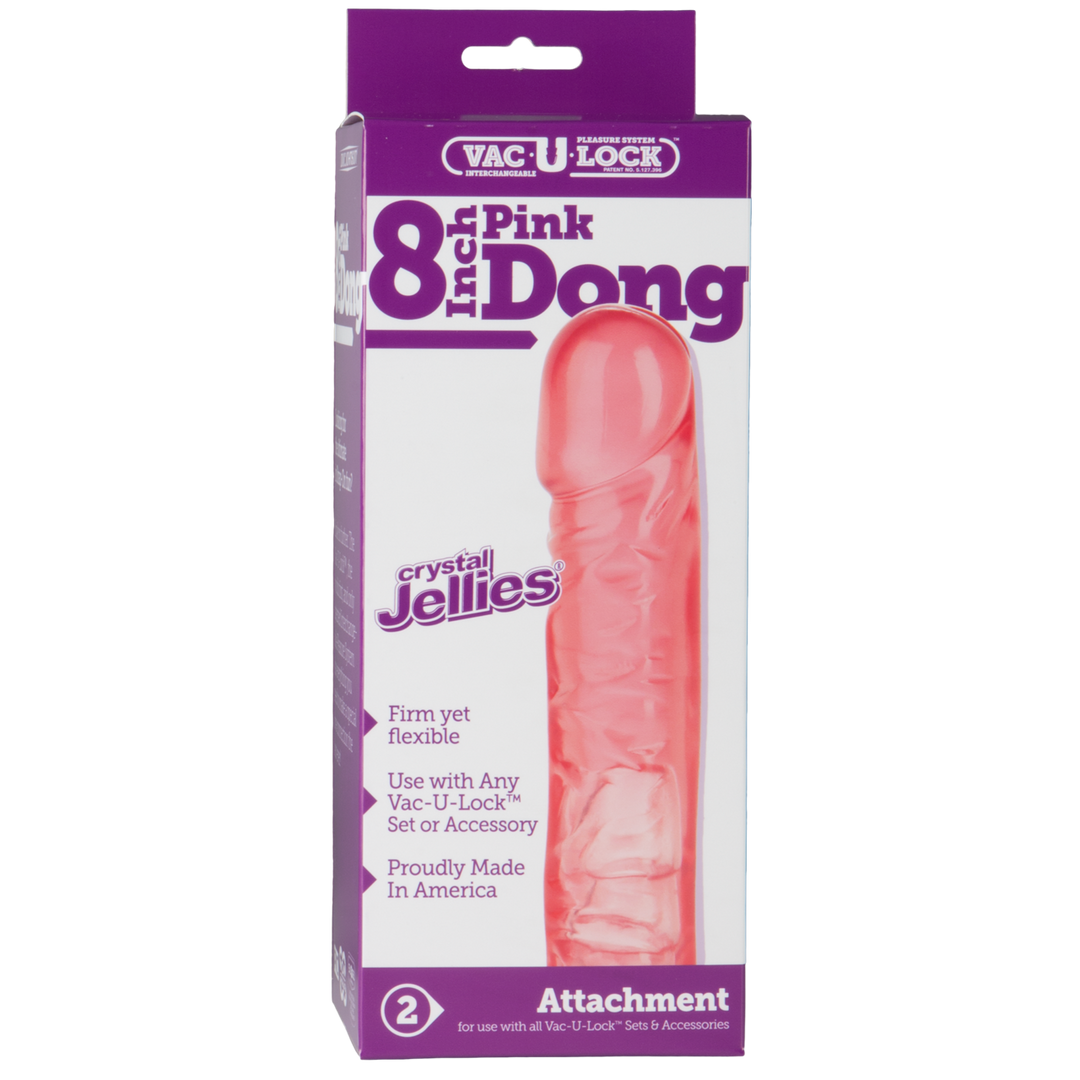 Crystal Jelly Dildo - 8 / 20 cm Pink - 0