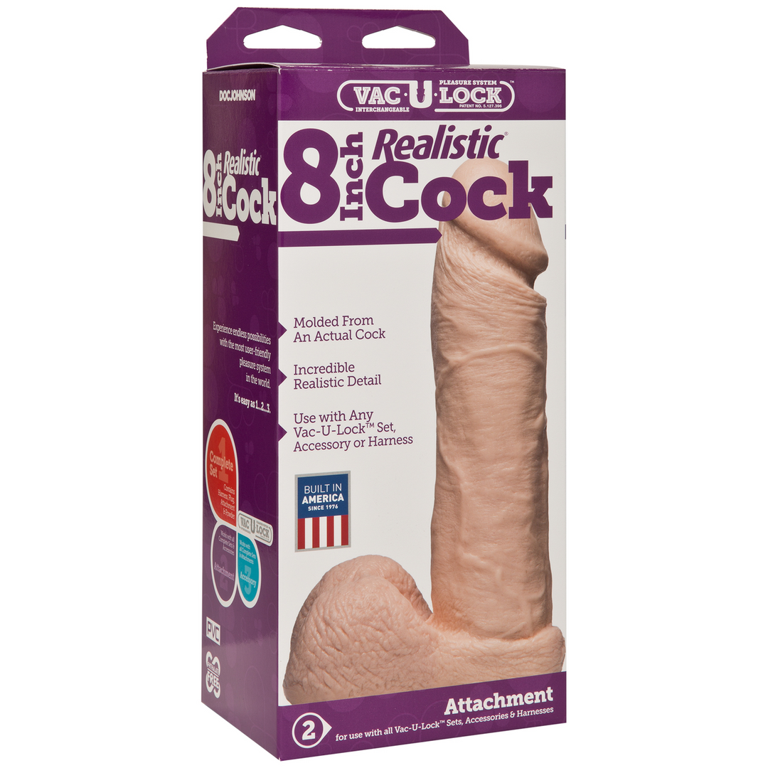 Realistische Dick - 8 / 20 cm Fleischfarben - 1
