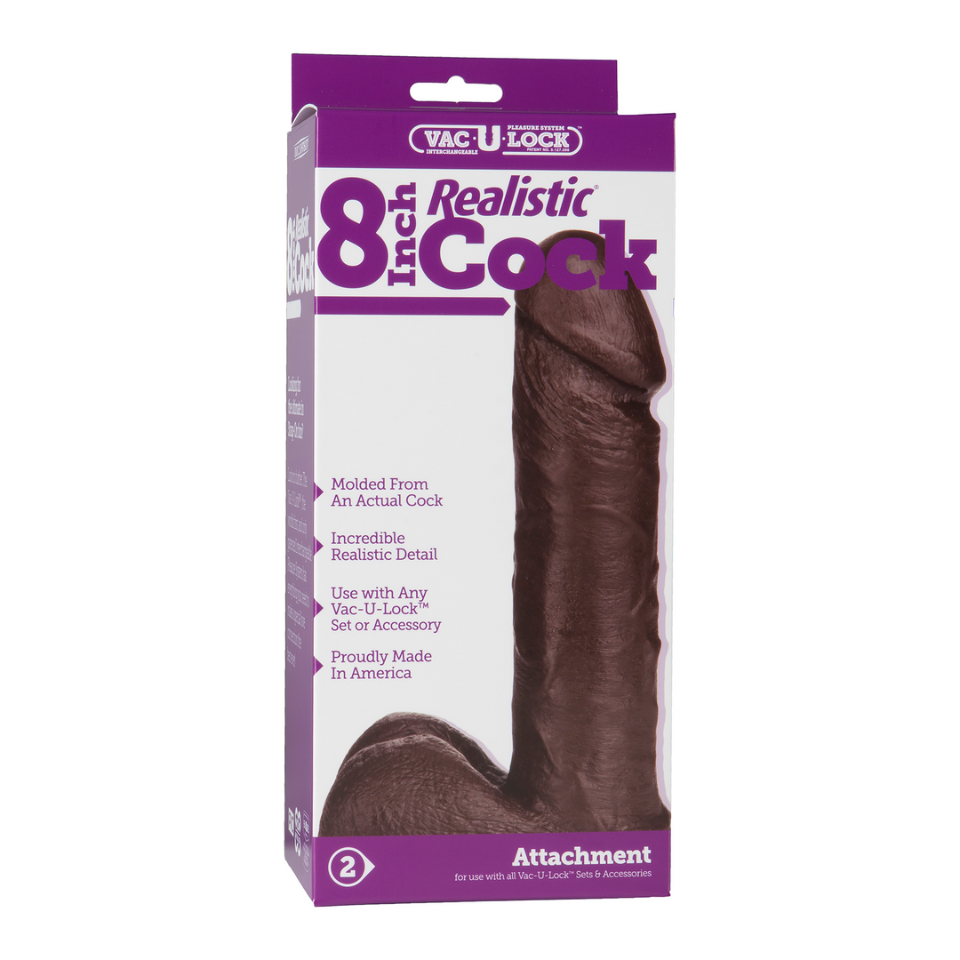 Realistische Dick - 8 / 20 cm Schwarz - 1