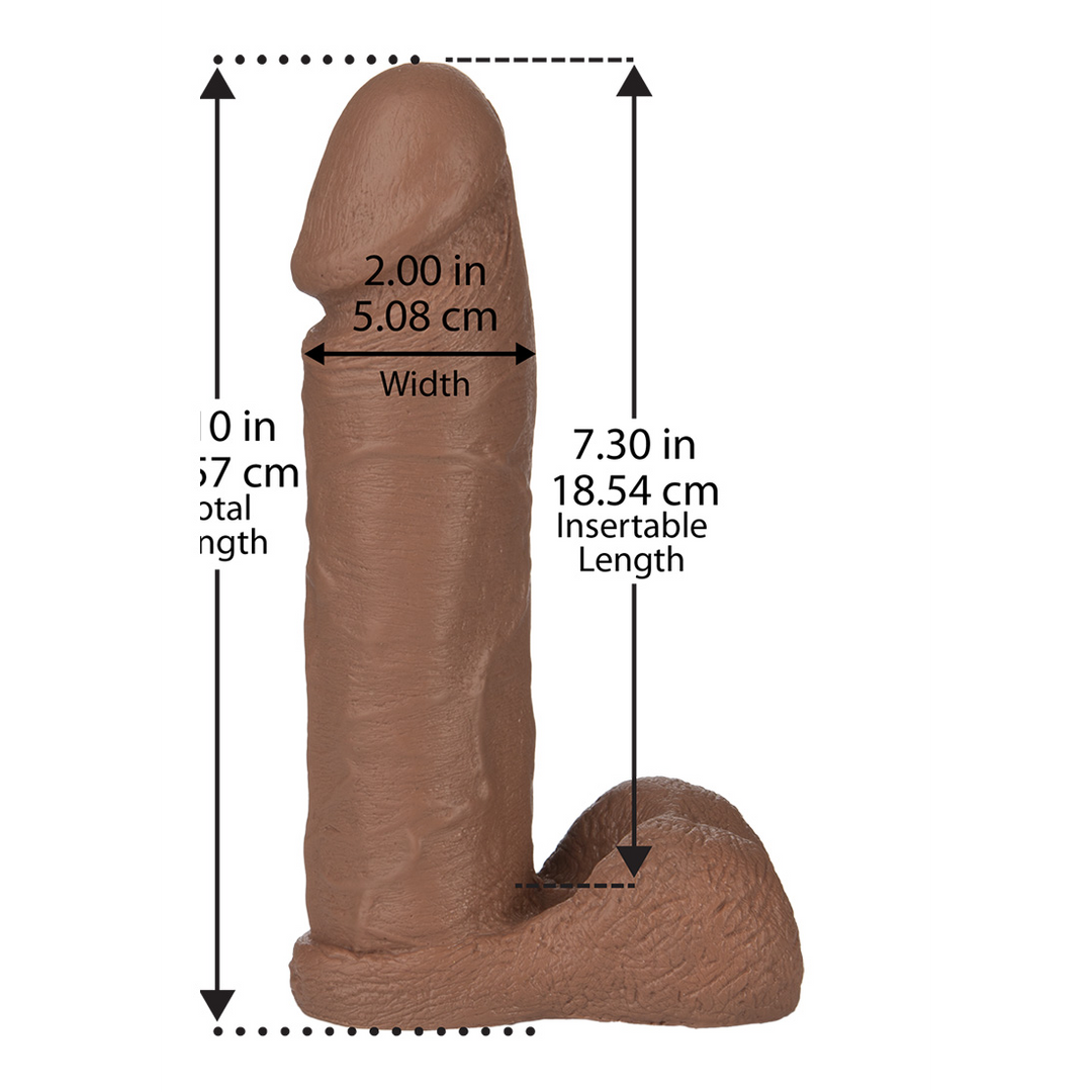 Realistische Dick - 8 / 20 cm Gelb - 0