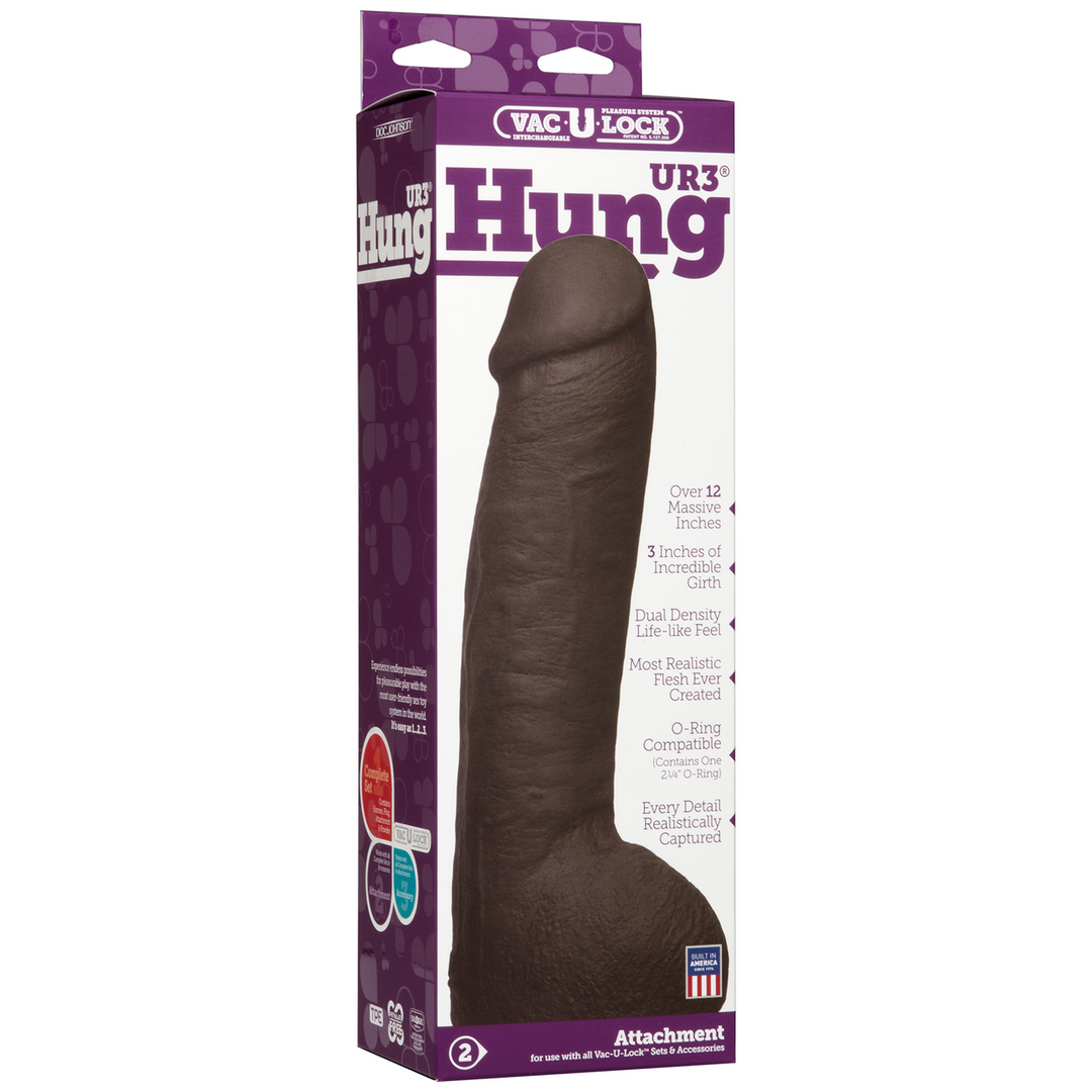 Realistische Hung - Realistische ULTRASKYN Dildo Schwarz - 1