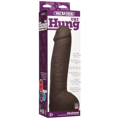 Realistische Hung - Realistische ULTRASKYN Dildo Schwarz - 1