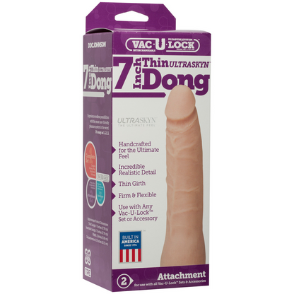 Realistisch ULTRASKYN Dildo - 7 / 18 cm Weiß - 3