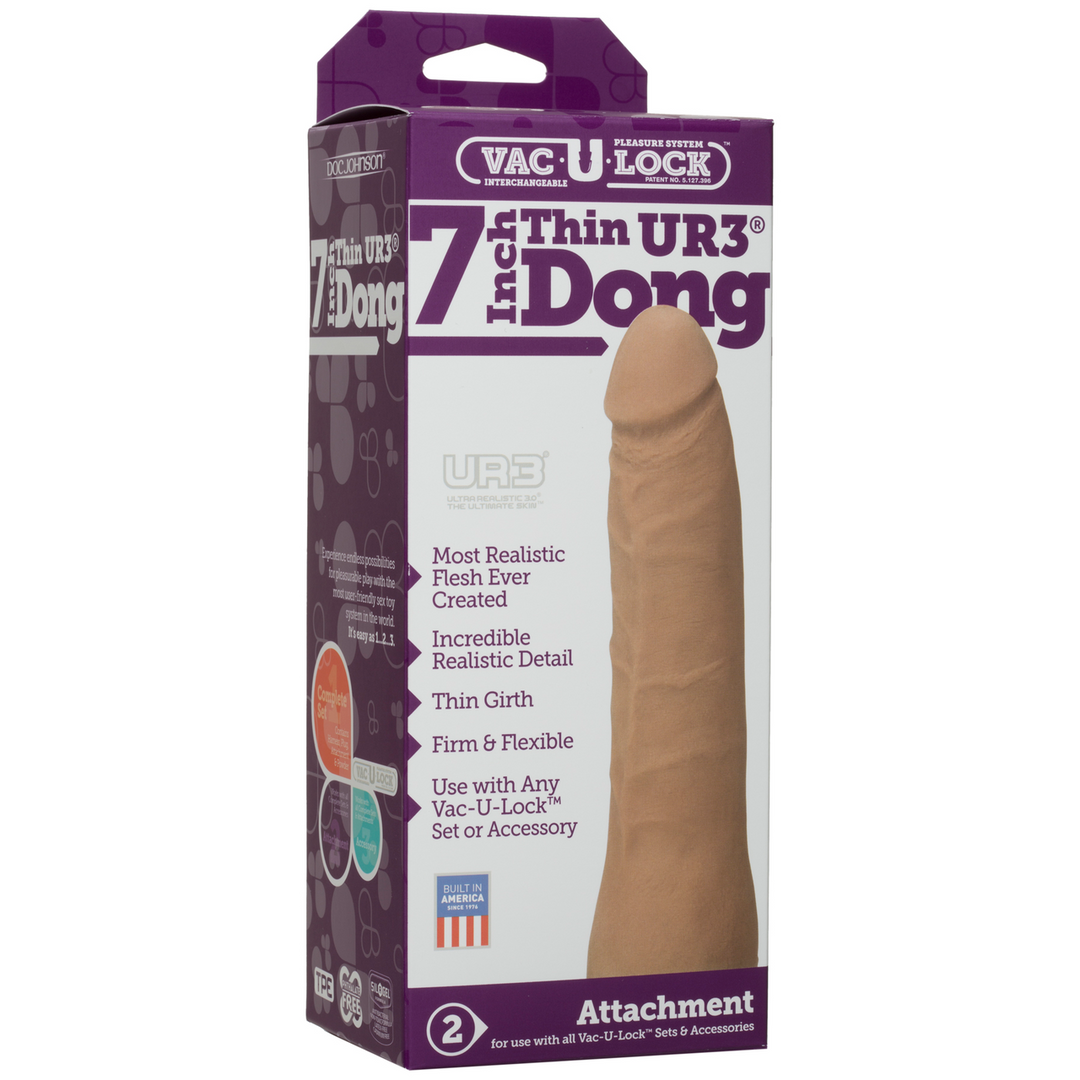 Realistisch ULTRASKYN Dildo - 7 / 18 cm Braun - 1