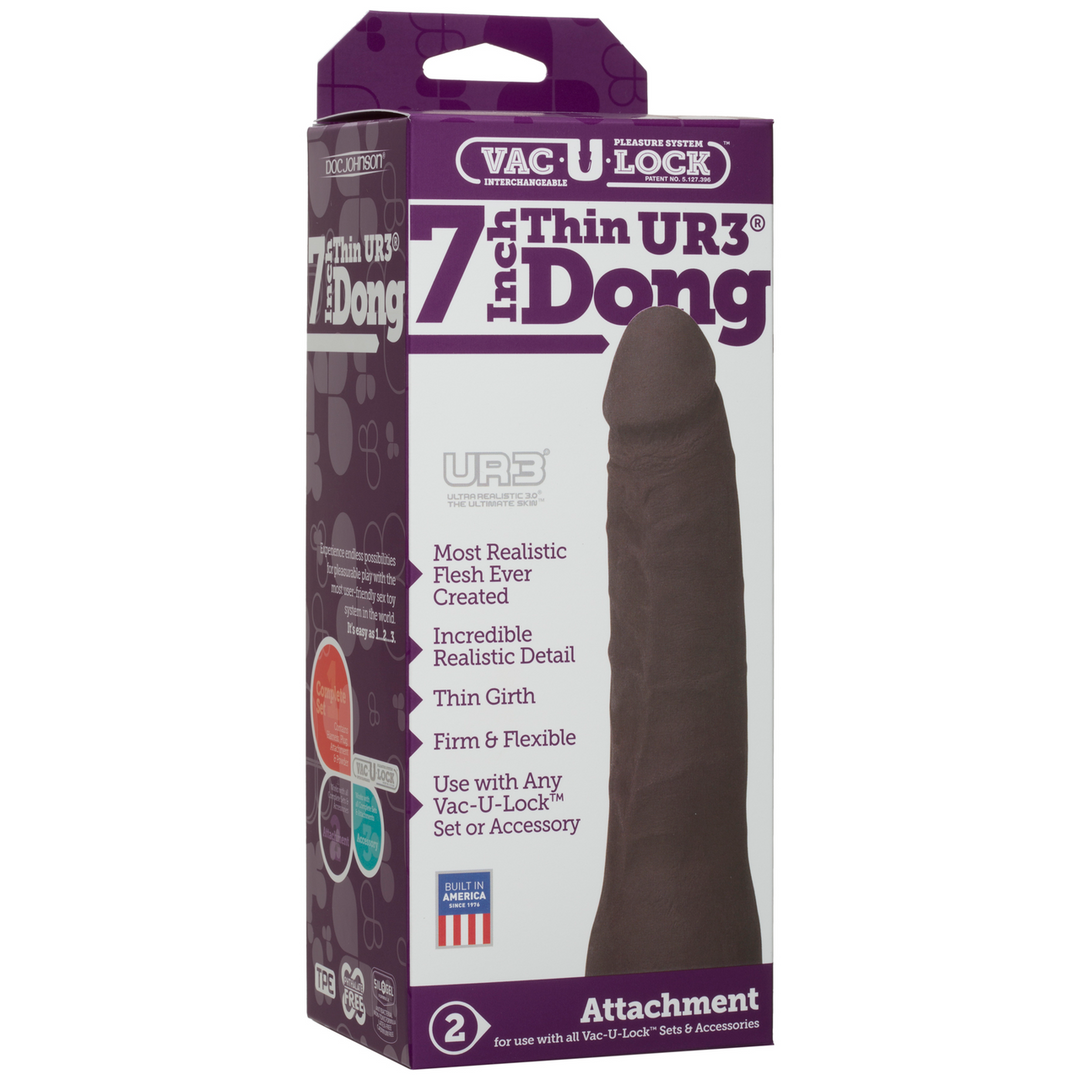 Realistisch ULTRASKYN Dildo - 7 / 18 cm Schwarz - 1