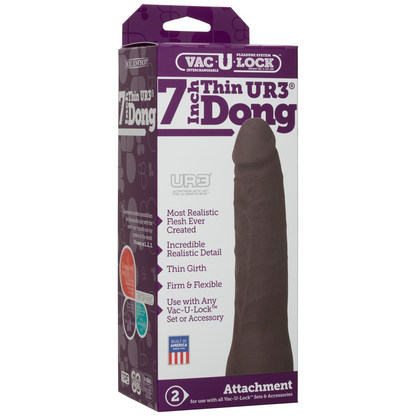 Realistisch ULTRASKYN Dildo - 7 / 18 cm Schwarz - 1