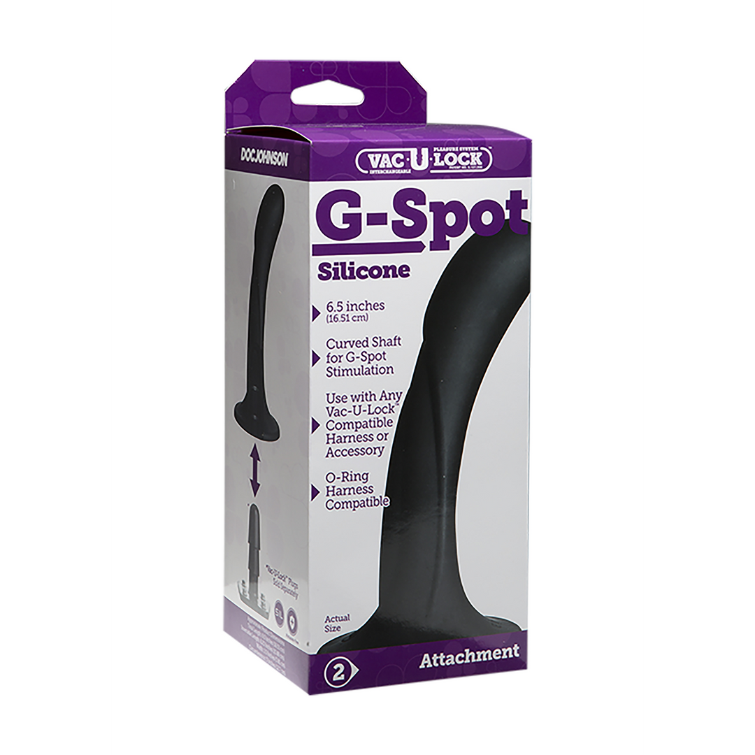 G-Spot Silicone Dildo Schwarz - 0
