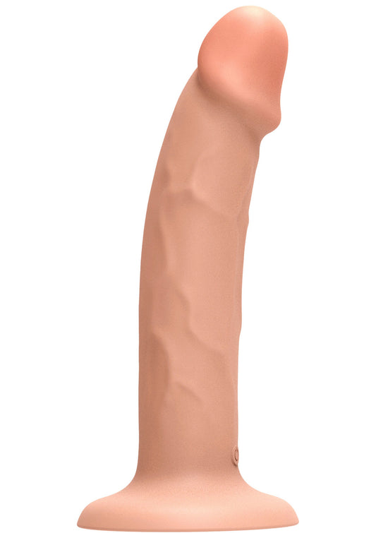 Harness Dong Vibrating Silicone 19.5 cm - Lichte huidskleur
