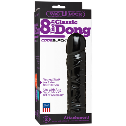 CodeBlack - Classic Dildo - 8 / 20 cm Schwarz - 1