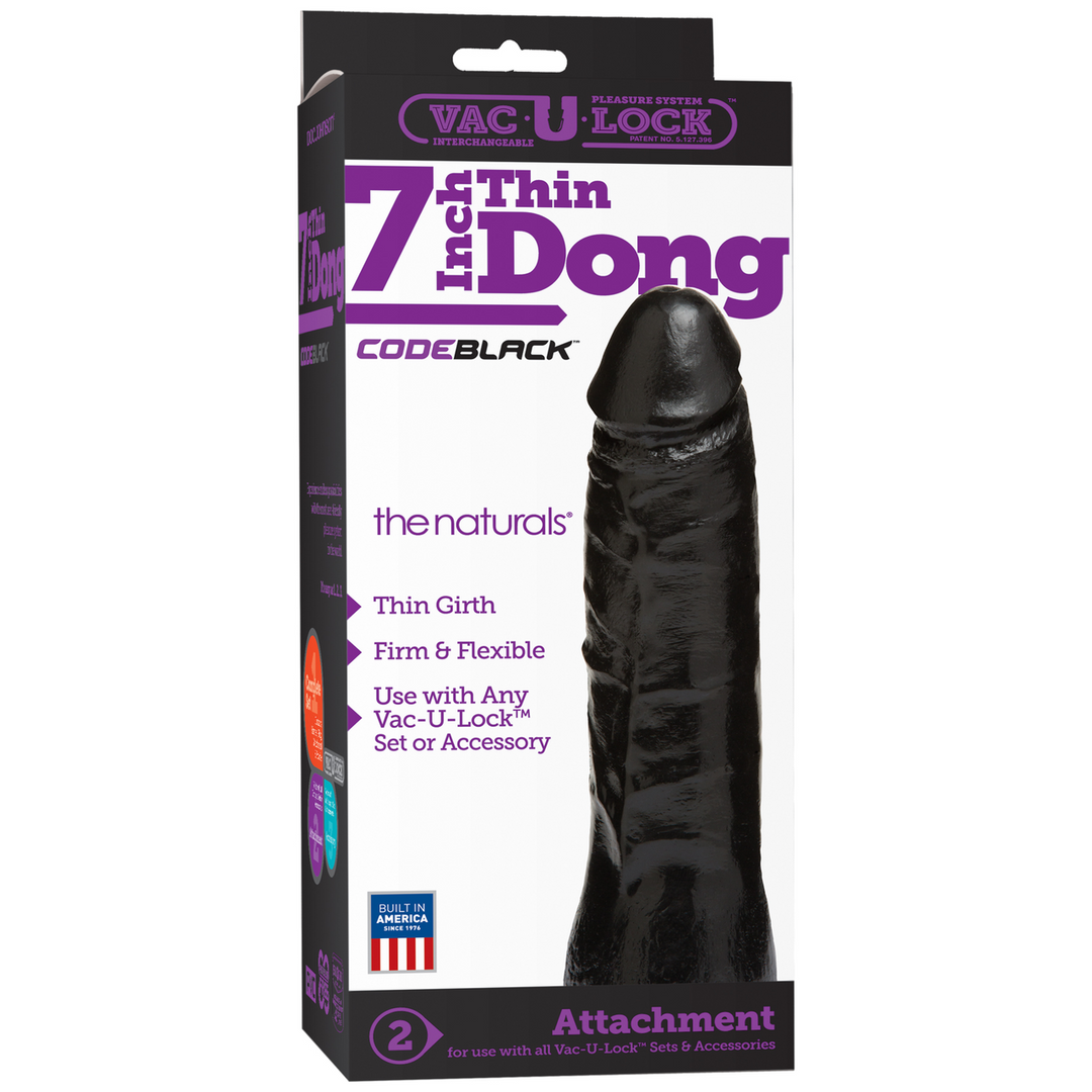 CodeBlack - Dun Dildo - 7 / 18 cm Schwarz - 1