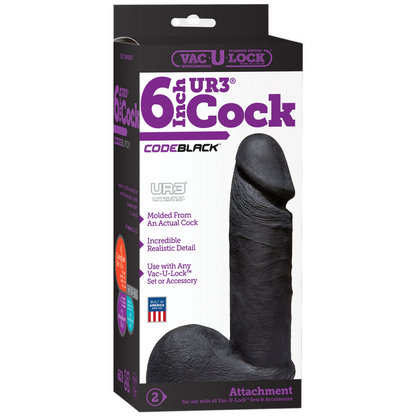 CodeBlack - ULTRASKYN Dildo - 6 / 15 cm Schwarz - 1