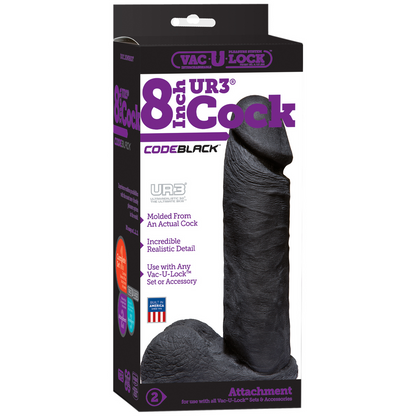 CodeBlack - ULTRASKYN Dildo - 8 / 20 cm Schwarz - 1