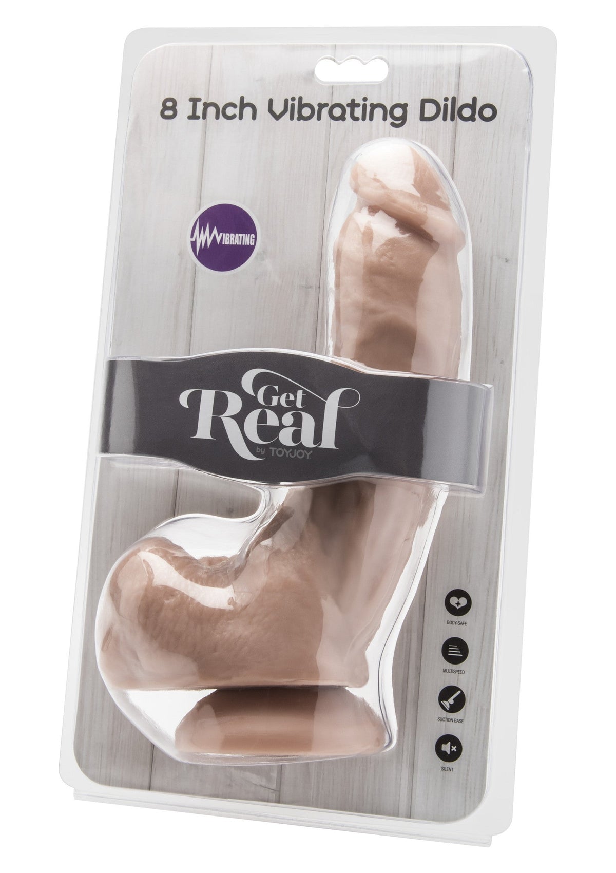 Vibrating Dildo PVC 20.5 cm SKIN - 2