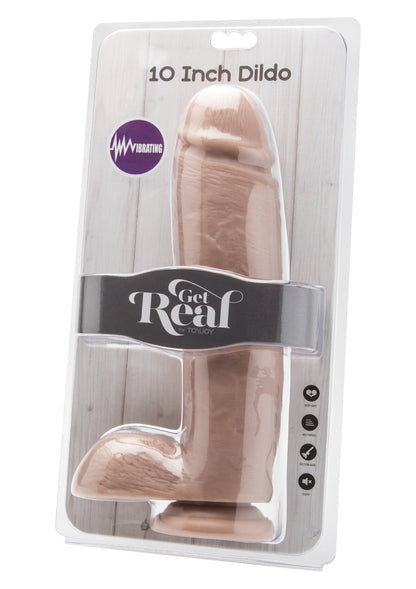 Vibrating Dildo PVC 25.5 cm SKIN - 2