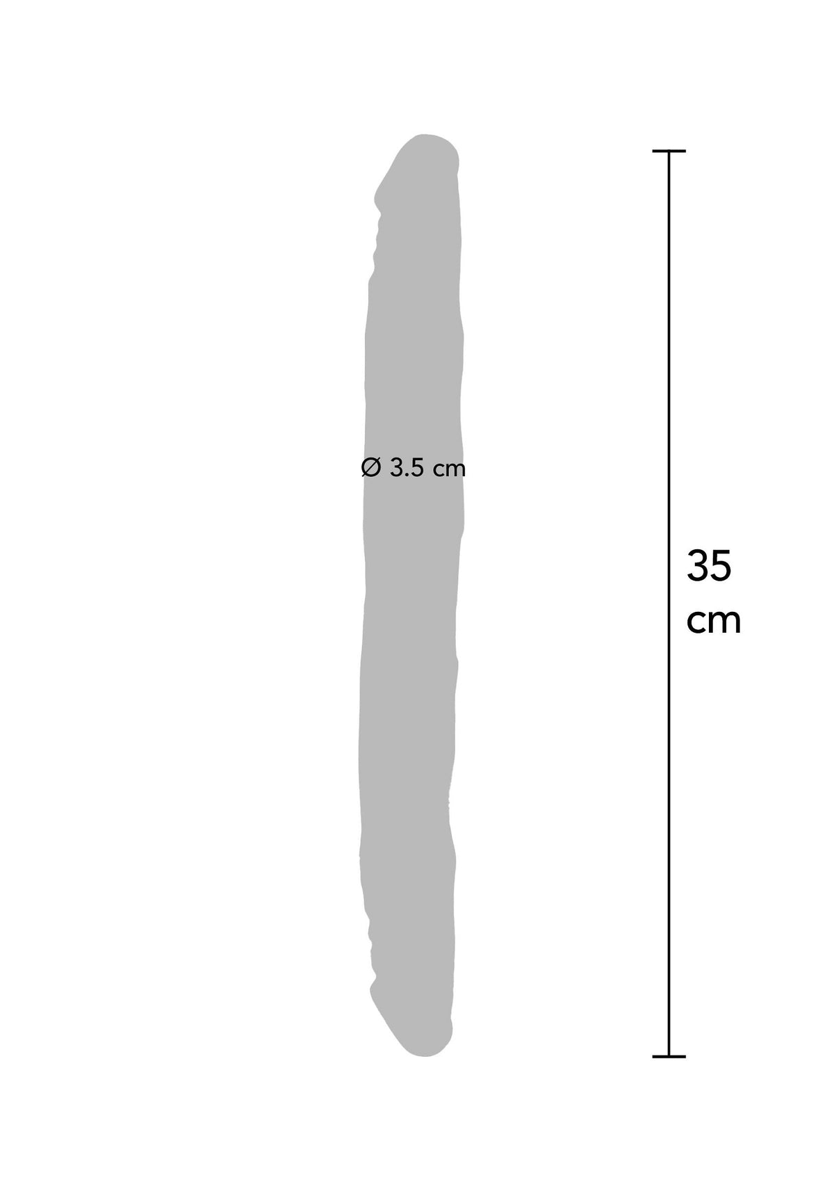Double Dong PVC 35 cm SKIN - 1