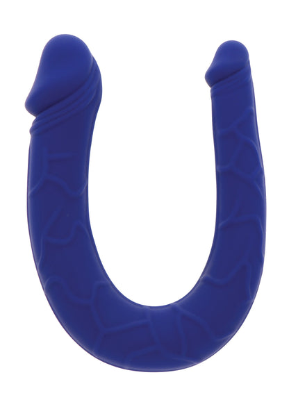 Double Dong Realistic Mini Silicone BLUE - 2