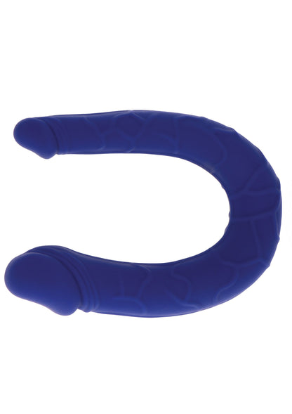 Double Dong Realistic Mini Silicone BLUE - 1