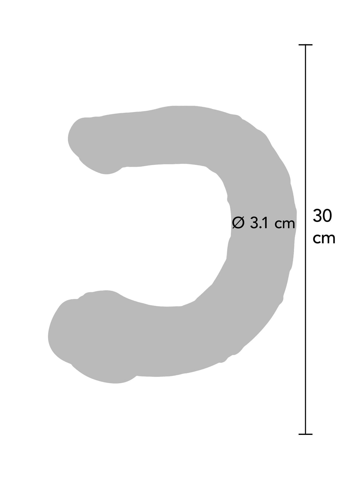 Double Dong Realistic Mini Silicone BLUE - 4