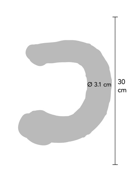 Double Dong Realistic Mini Silicone BLUE - 4