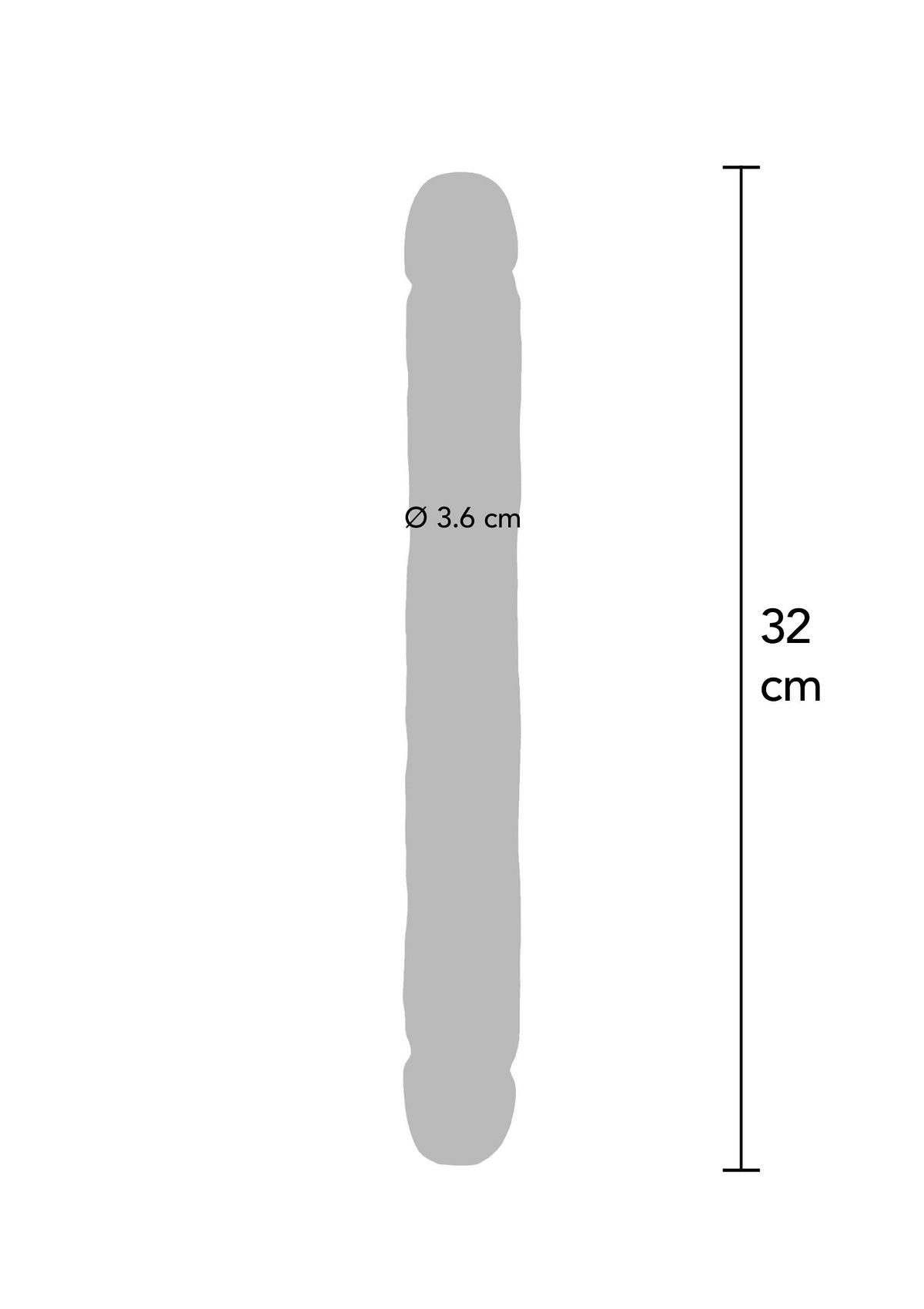 Double Dong PVC 32 cm SKIN - 3