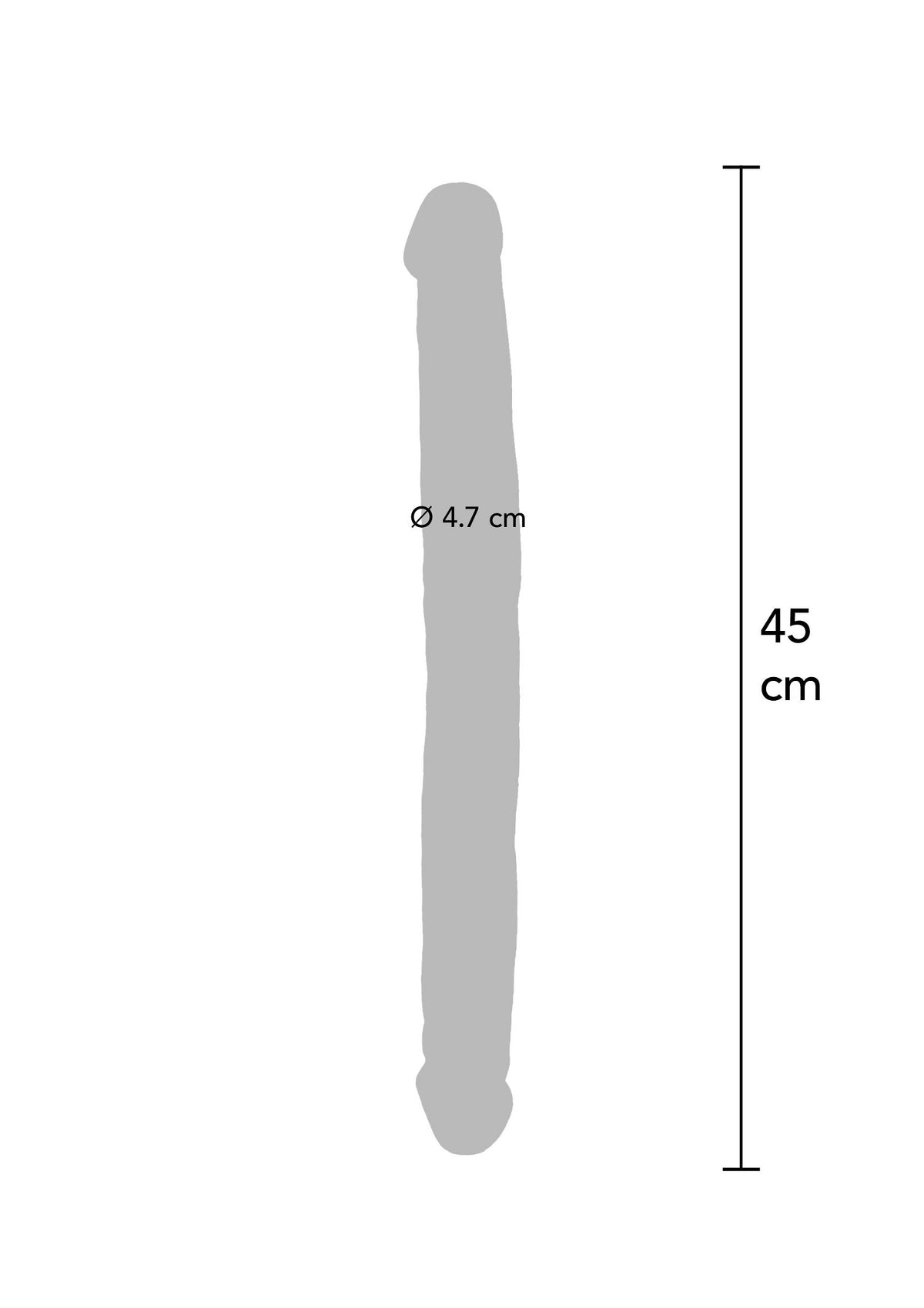 Double Dong PVC 45 cm SKIN - 3