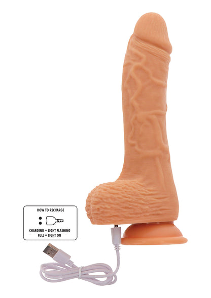 Naked Rotating Dildo Silicone 21 cm SKIN - 5