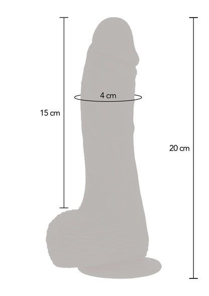 Naked Rotating Dildo Silicone 21 cm SKIN - 3