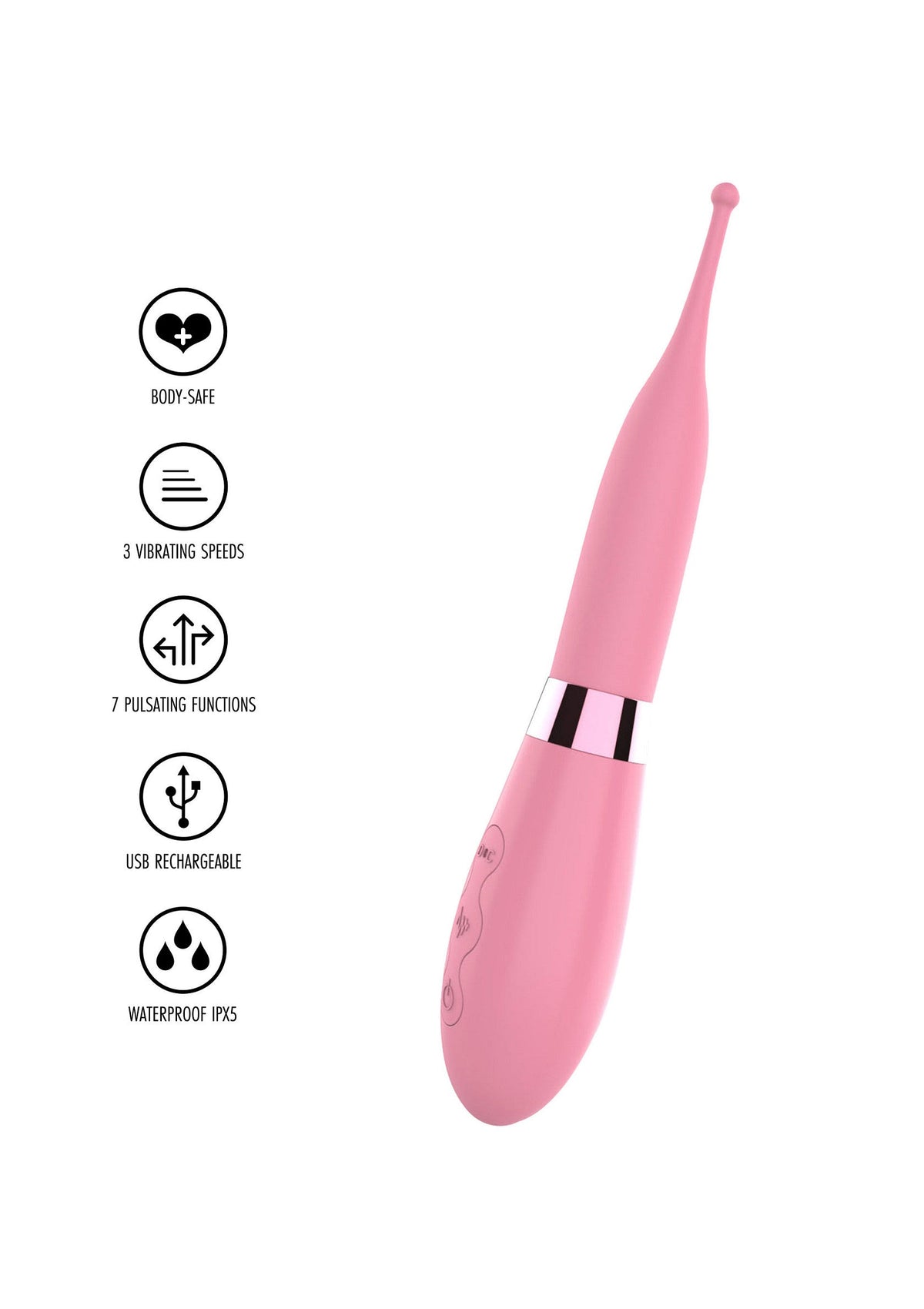 Pin Point Fest Vibrator PINK - 4
