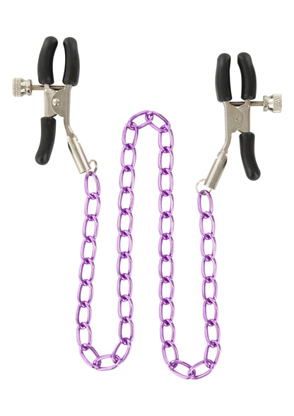 Stimulating Nipple Chain PURPLE - 0