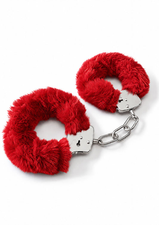 ToyJoy Classics Furry Fun Cuffs - Red