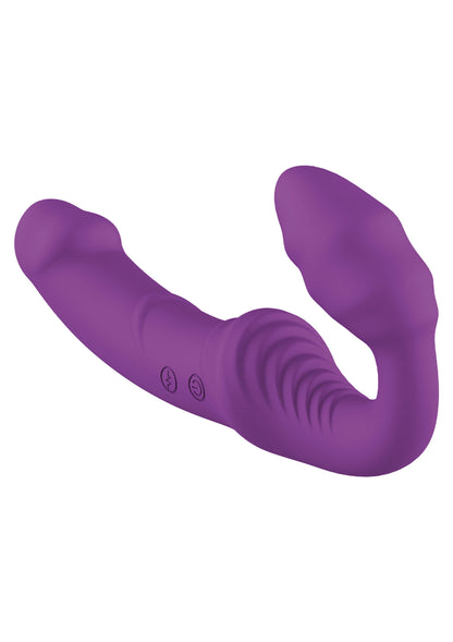 Toyjoy Designer Edition Nymphea Vibrating Strap-On PURPLE - 7