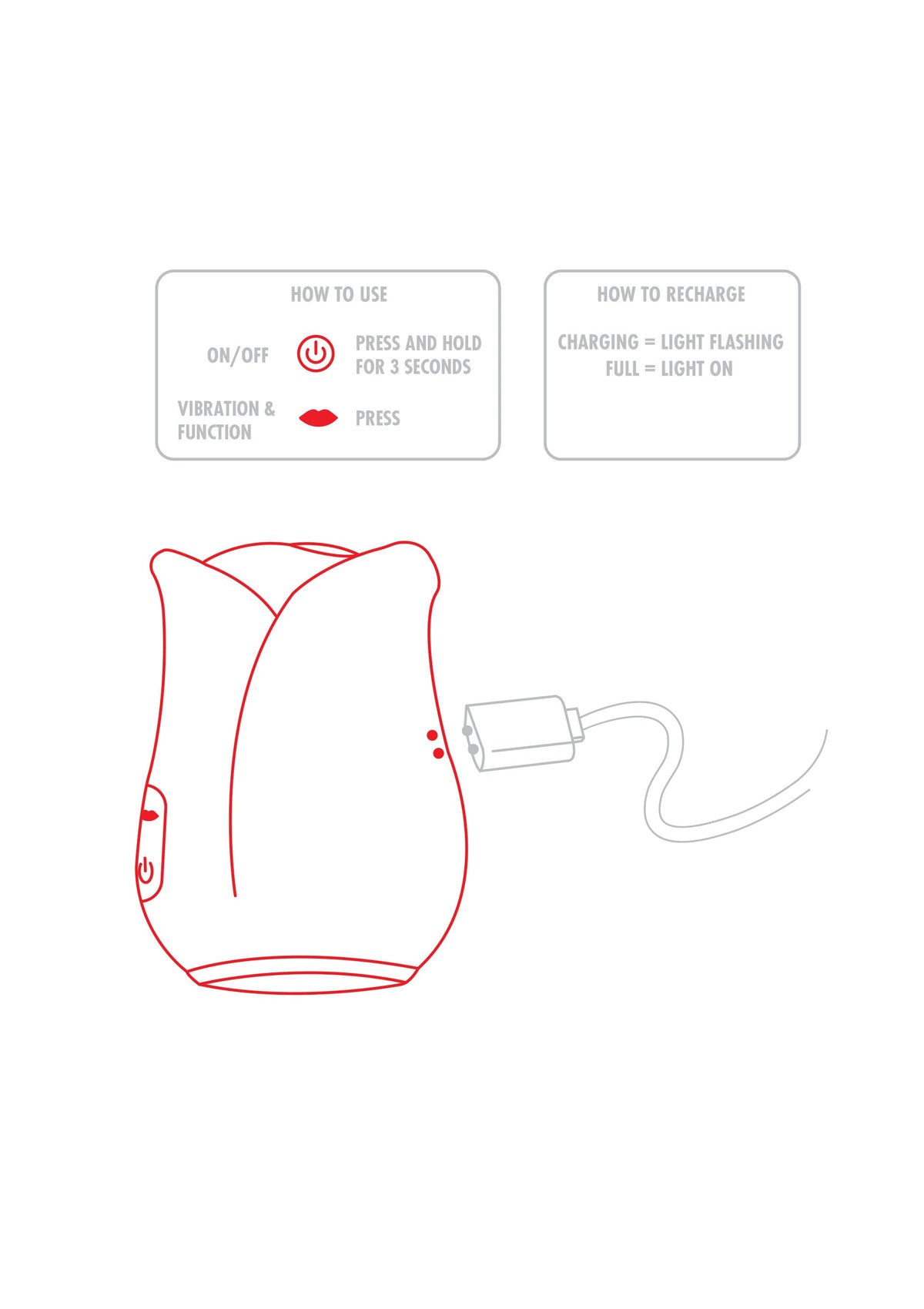 Ravishing Rose Air Pulse Stimulator RED - 0