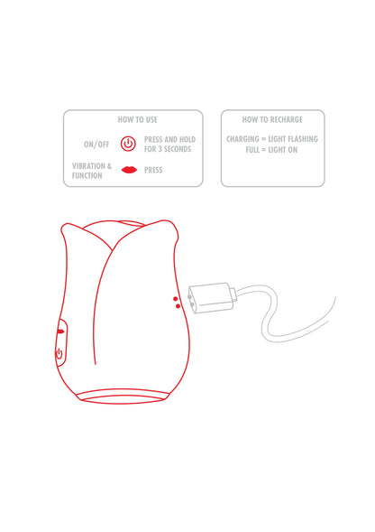 Ravishing Rose Air Pulse Stimulator RED - 0