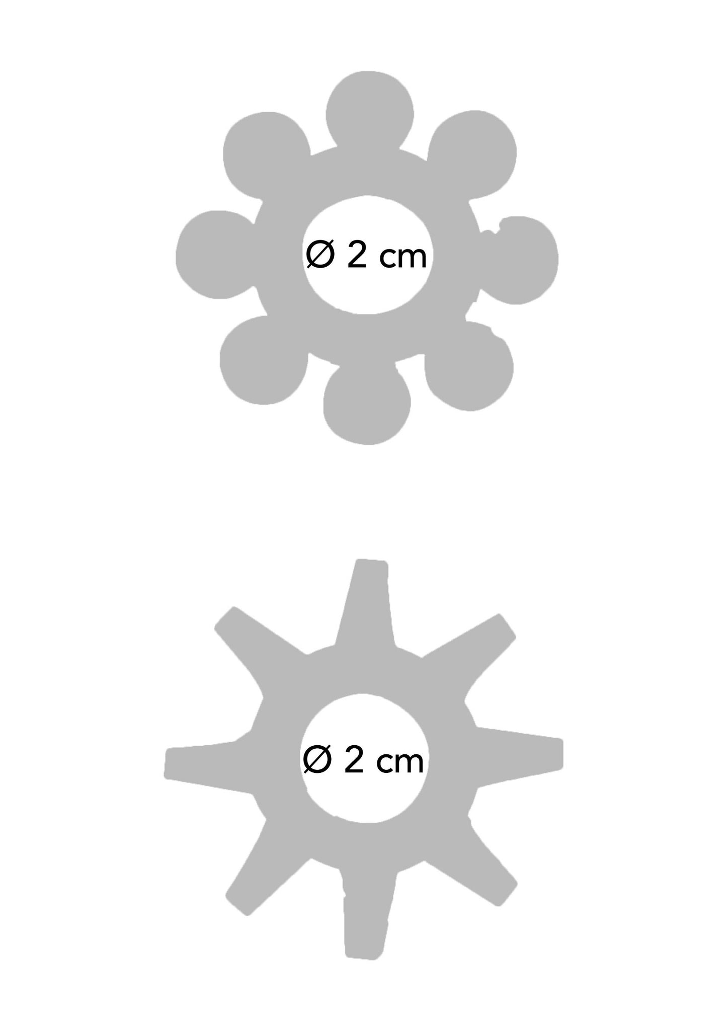 ToyJoy Manpower Power Stretchy Rings 2pcs GREY - 2
