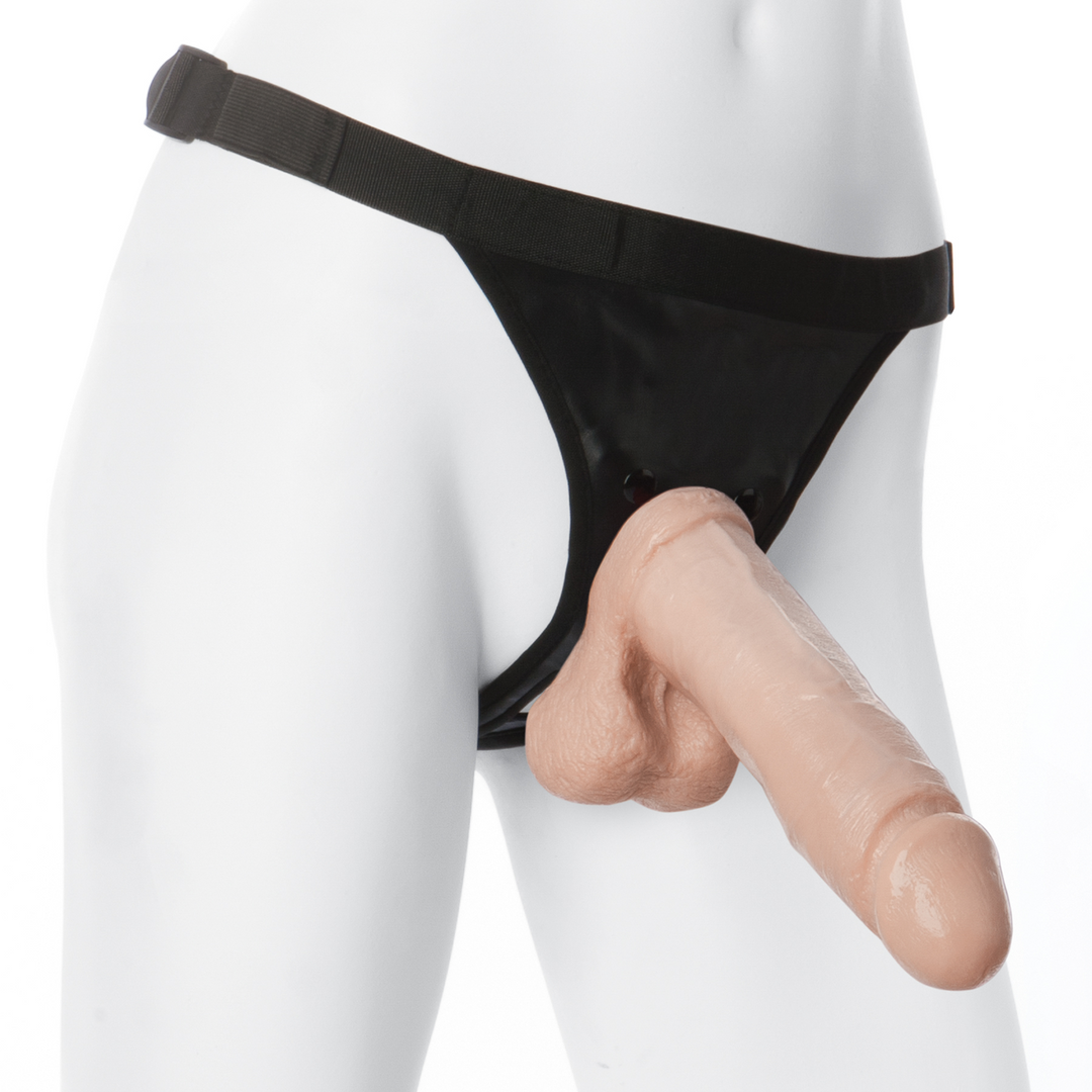 Realistisch Cock + Ultra Harness - 8 / 20 cm Fleischfarben - 1