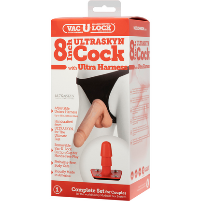 ULTRASKYN Harnas en Dildo - 8 / 20 cm Fleischfarben - 2