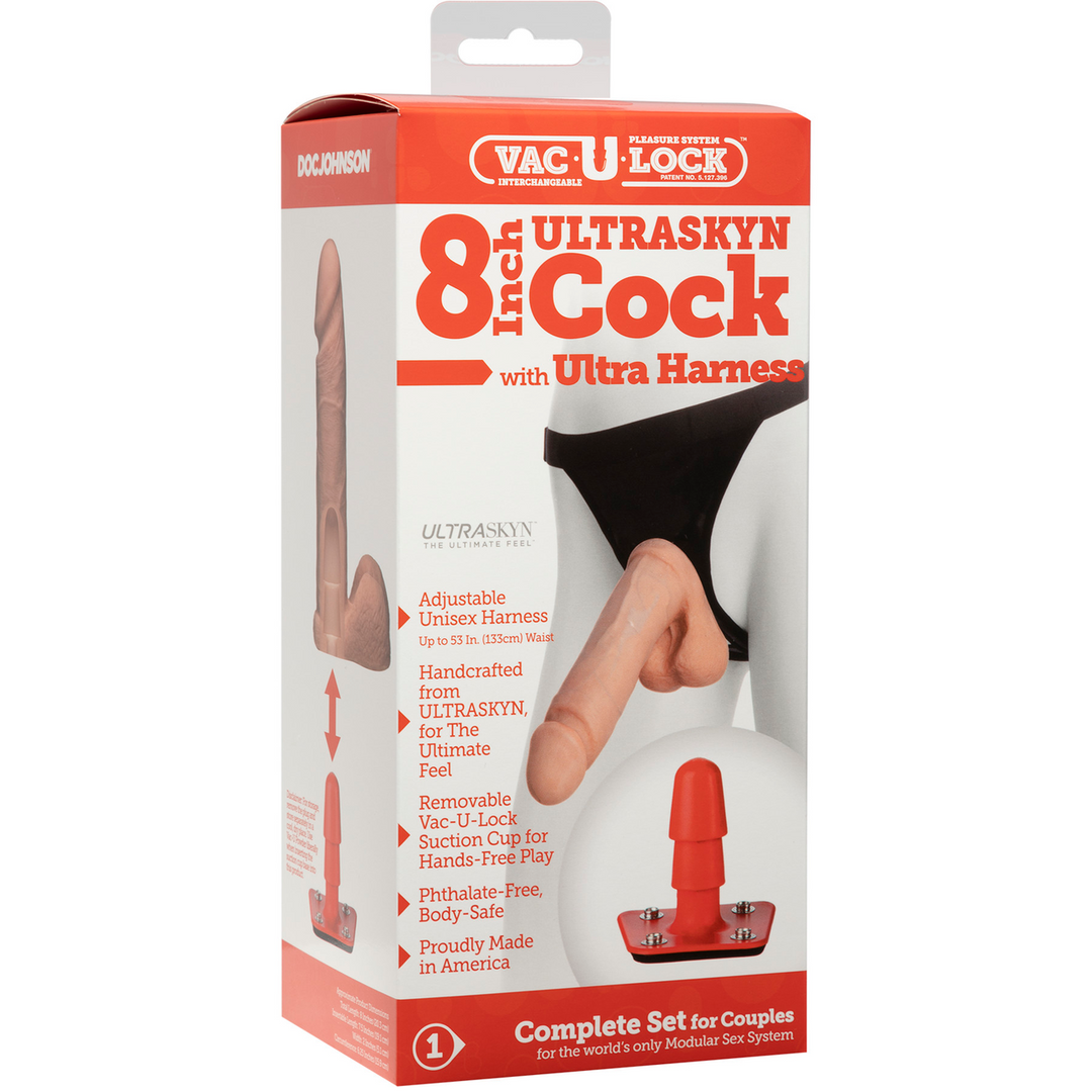 ULTRASKYN Harnas en Dildo - 8 / 20 cm Fleischfarben - 4