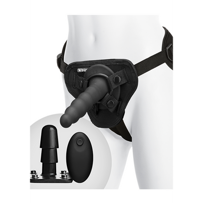 Geribbelde Vibrerende Plezier Set met Afstandsbediening Schwarz - 1