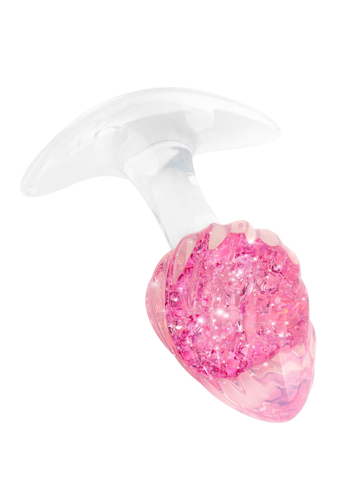 Crystal Butt Plug Small PINK - 3