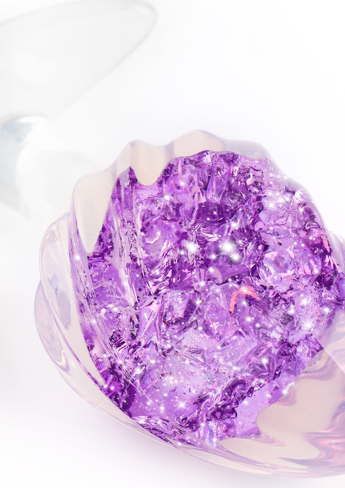 Crystal Butt Plug Medium PURPLE - 4