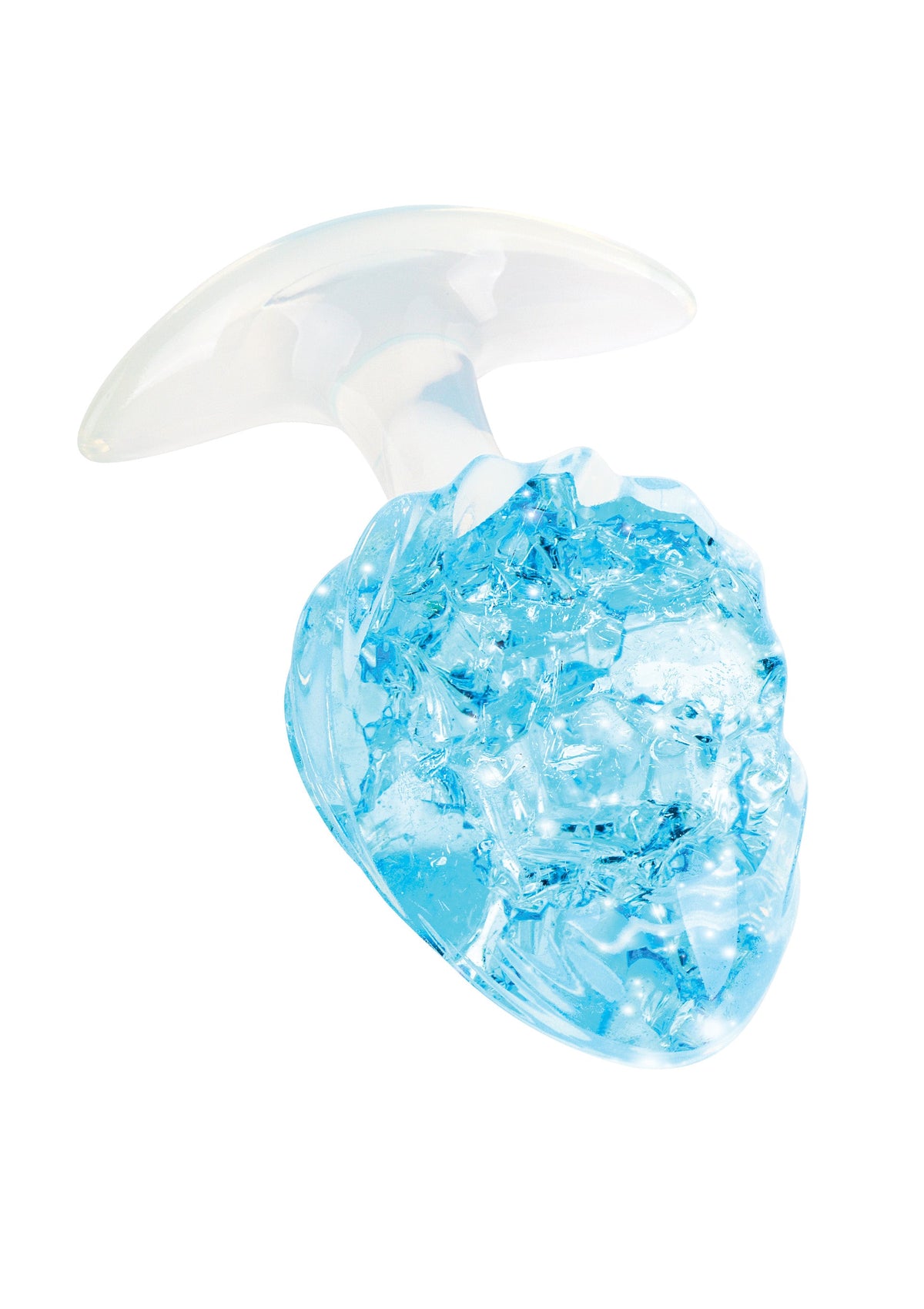 Crystal Butt Plug Large BLUE - 3