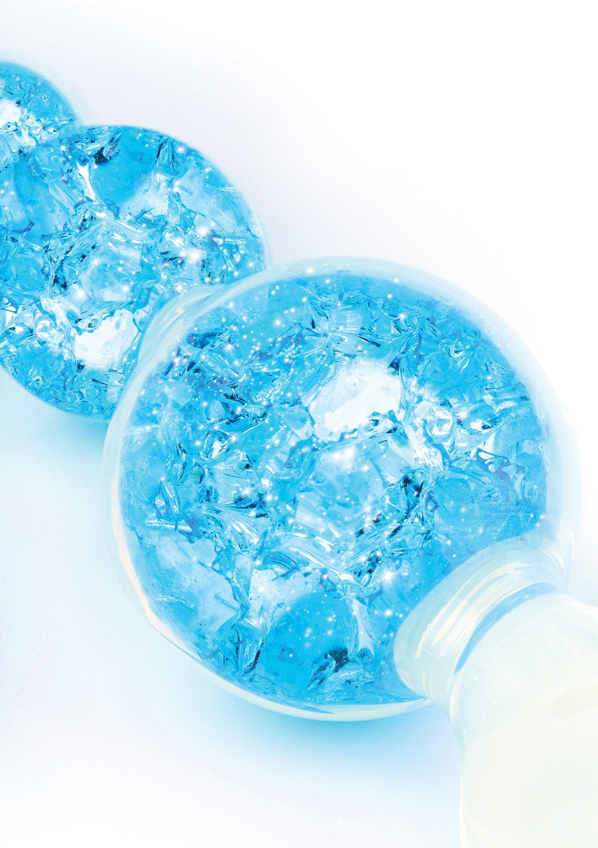 Crystal Trio Butt Plug Medium BLUE - 0